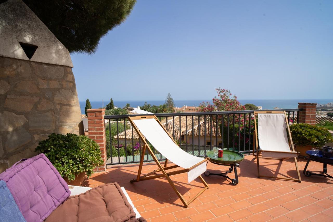 Casa Ancladero Big Rooftop Terrace, 2 Bedroom Guesthouse W Garden And View Fuengirola Exterior foto